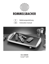 Rommelsbacher CG 2303/E Bedienungsanleitung
