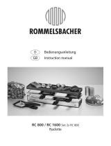 Rommelsbacher RC 800 Bedienungsanleitung