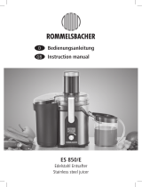 Rommelsbacher ES 850/E WIENEU Benutzerhandbuch