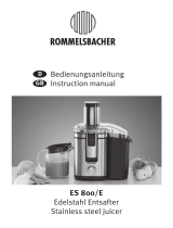Rommelsbacher ES 800 E Bedienungsanleitung