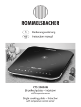 Rommelsbacher Einzelkochplatte Induktion CTS 2000/IN Benutzerhandbuch