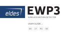 Eldes EWP3 Benutzerhandbuch