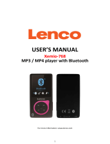 Lenco Xemio 768 Benutzerhandbuch
