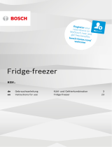 Bosch Free-standing fridge-freezer Bedienungsanleitung