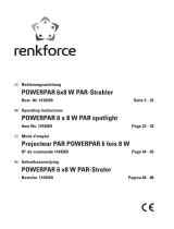 Renkforce Powerpar LED PAR stage spotlight No. of LEDs: 6 x 8 Bedienungsanleitung