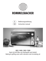 Rommelsbacher BGS 1500 Benutzerhandbuch
