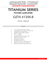 Ground Zero Titanium Series Bedienungsanleitung