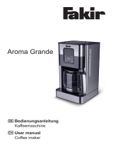 Fakir coffee machine Aroma Grande Bedienungsanleitung