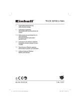 EINHELL TE-CS 18/165 Li-Solo Benutzerhandbuch
