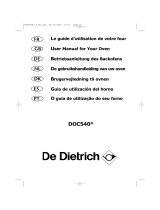 De Dietrich DOC540XE1 Bedienungsanleitung