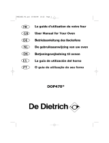 De Dietrich DOP470XE1 Bedienungsanleitung
