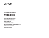 Denon AVR-3806 Operating Instructions Manual
