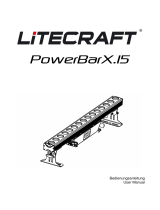 Litecraft PowerBarX.15 IP65 RGBW Benutzerhandbuch