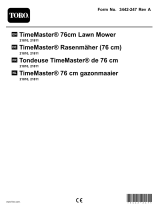 Toro 76 cm Timemaster Wide-Cutting Self-Propelled Lawn Mower 21810 Benutzerhandbuch