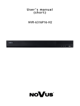 Novus NVR-6316P16-H2 Benutzerhandbuch