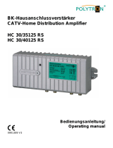 POLYTRON HC 30/40125 RS Home distribution amplifier 30/40 dB Bedienungsanleitung