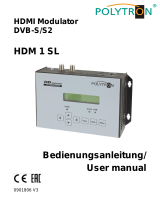 POLYTRON HDM 1 SL HDMI modulator into DVB-S/-S2 Bedienungsanleitung