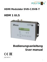 POLYTRON HDM-1 ULS HDMI modulator into DVB-C or DVB-T Bedienungsanleitung