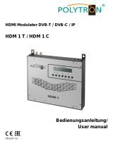 POLYTRON HDM-1 C HDM-1 T HDMI modulator into DVB-C or DVB-T Bedienungsanleitung