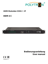 POLYTRON HDM-4 C HDMI modulator 4x HDMI into DVB-C/IP Bedienungsanleitung