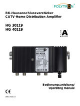 POLYTRON HG 30119 HG 40119 CATV amplifier 1GHz 31 dB or 40 dB Bedienungsanleitung