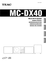 TEAC MC-DX40 Bedienungsanleitung