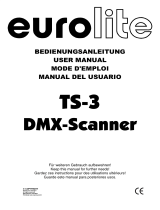 EuroLite TS-3 DMX-Scanner Benutzerhandbuch