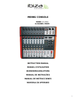Ibiza 8-KANALS MUZIEKMENGPANEEL MET USB & BLUETOOTH (MX802) Bedienungsanleitung