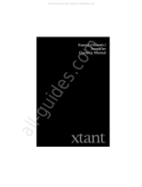 Xtant Xtant3.1 Bedienungsanleitung