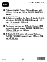 Toro 122cm Z Master 4000 Series Riding Mower Benutzerhandbuch