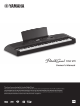 Yamaha DGX670 Portable Digital Piano Bedienungsanleitung