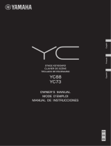 Yamaha YC73 73-Key Stage Keyboard Bedienungsanleitung