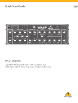 Behringer WASP DELUXE Legendary Analog Synthesizer Benutzerhandbuch