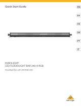 Behringer LED FLOODLIGHT BAR 240-8 RGB Schnellstartanleitung