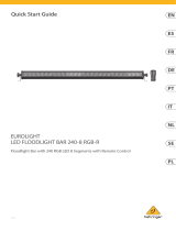 Behringer LED FLOODLIGHT BAR 240-8 RGB-R Schnellstartanleitung