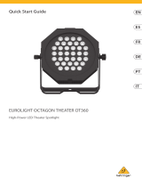 Behringer EUROLIGHT OCTAGON THEATER OT360 High-Power LED Theater Spotlight Benutzerhandbuch