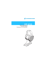 Sennheiser HD 650 Benutzerhandbuch
