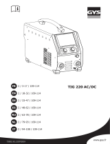 GYS TIG 220 AC/DC HF FV Bedienungsanleitung