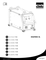 GYS Separate wire feeder EXAFEED-4L - For EXAGON 400 Bedienungsanleitung