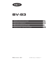 BORETTI BV82 Bedienungsanleitung