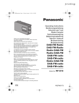 Panasonic RF-D10 noire Bedienungsanleitung