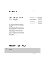 Sony UBP-X700B Bedienungsanleitung
