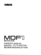 Yamaha MDF1 Bedienungsanleitung
