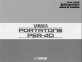 Yamaha PortaTone PSR-40 Bedienungsanleitung