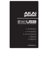 Akai Professional Akai EWI USB Elektronischer Blaskontroller Bedienungsanleitung
