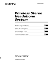 Sony MDR-RF5000K Bedienungsanleitung