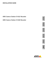 Axis Camera Station S1048 Recorder Bedienungsanleitung