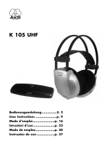 AKG K 105 UHF Benutzerhandbuch