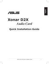 Asus XONAR D2X Benutzerhandbuch