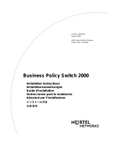 Nortel Networks Business Policy Switch 2000 Installationsanleitung